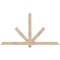 Ekena Millwork Kennewick Smooth Timber Gable Bracket, Douglas Fir, 72"W x 39"H x 3 1/2"D x 3 1/2"F, 13/12 Pitch GBW072X39X0404KEN00SDF - alternate 1
